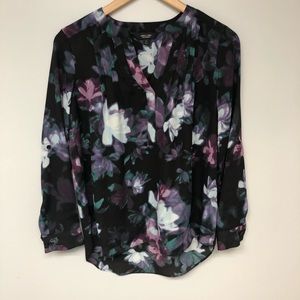 Simply Vera Vera Wang Petite Small Floral Blouse